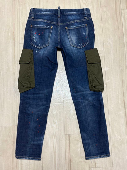 DSQUARED2 Military Pocket Skinny Denim, Size 36 #QO9VU8
