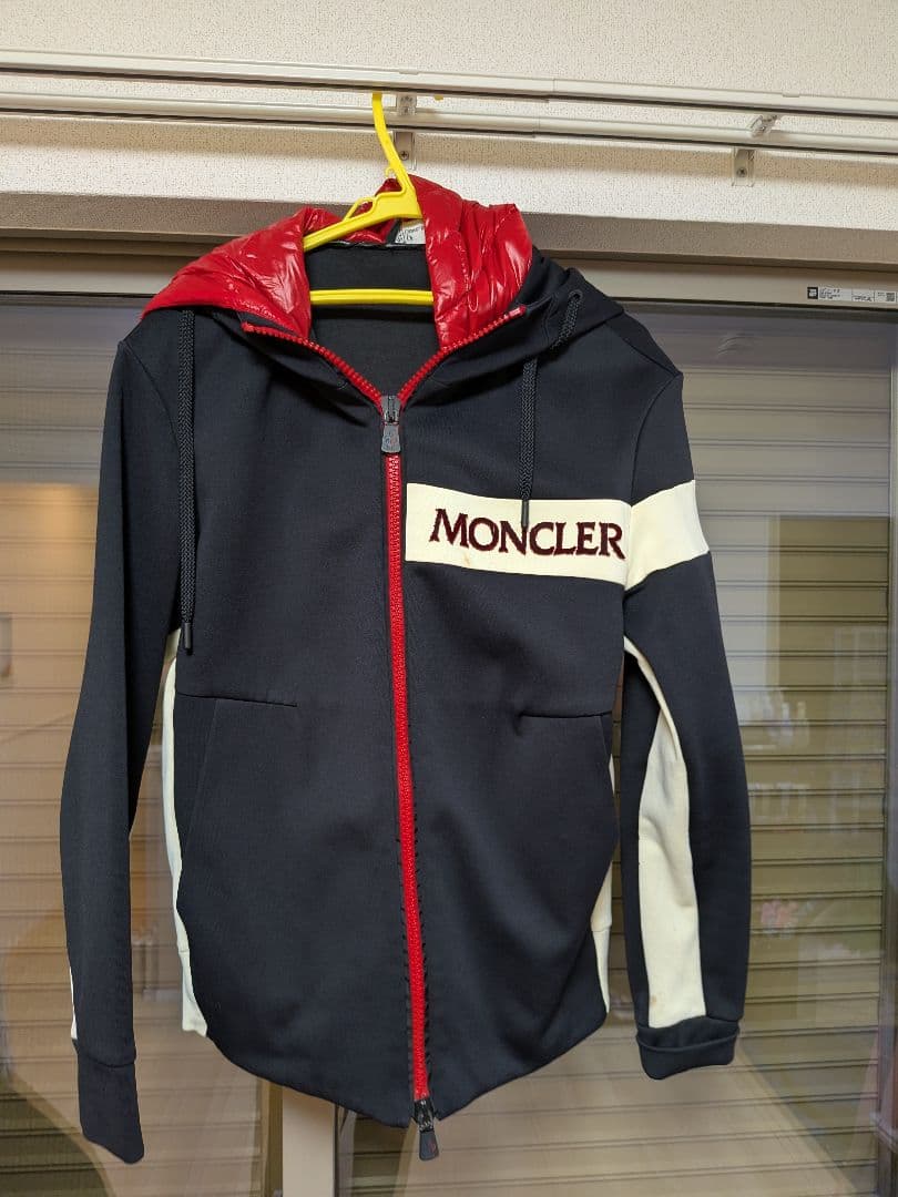MONCLER full zip hoodie navy red #QYAIIR