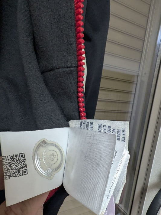 MONCLER full zip hoodie navy red #QYAIIR