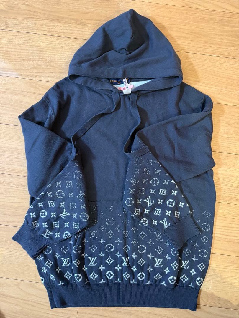 LOUIS VUITTON Gradient Monogram Knit Hoodie #QY30TX