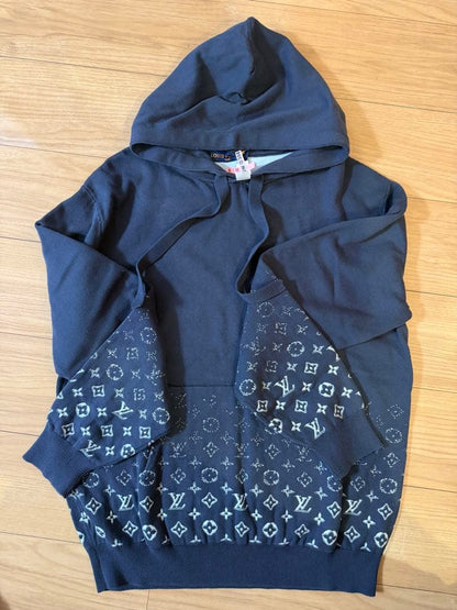 LOUIS VUITTON Gradient Monogram Knit Hoodie #QY30TX