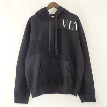 VALENTINO VLTN logo patchwork hoodie, size S #QY7QFW