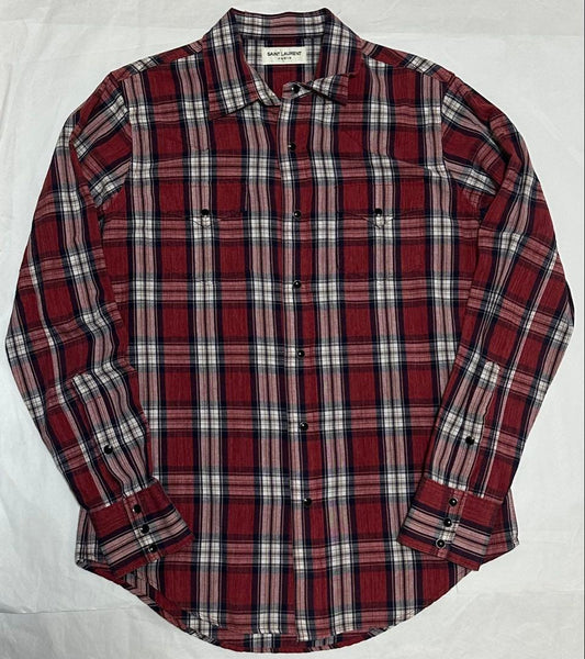 SAINT LAURENT checked shirt #QY85GJ