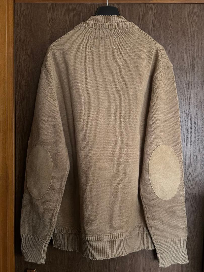 XL61% of Maison Margiela elbow patch knit crew sweater #QYGJFK