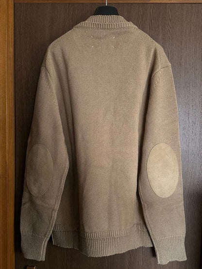 XL61% of Maison Margiela elbow patch knit crew sweater #QYGJFK