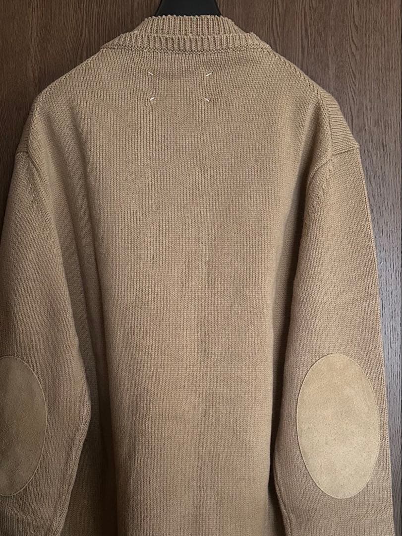 XL61% of Maison Margiela elbow patch knit crew sweater #QYGJFK