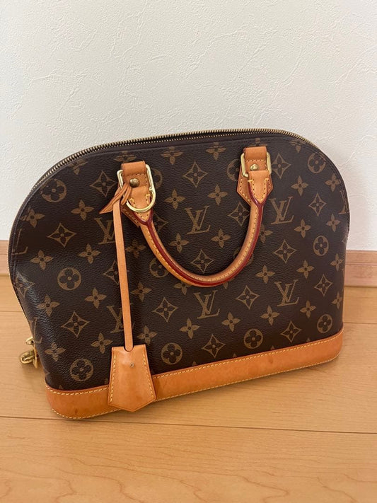 LOUIS VUITTON Alma PM Monogram Canvas Handbag Paris Store 2019 Handle Is #QY8E85