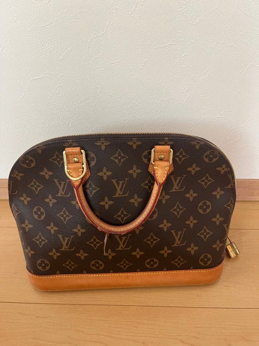 LOUIS VUITTON Alma PM Monogram Canvas Handbag Paris Store 2019 Handle Is #QY8E85