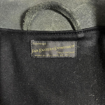Far Eastern Enthusias Dark Green Suede Rider's Jacket #QYF8C1