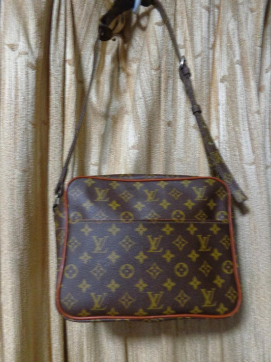 LOUIS VUITTON Monogram Nile Shoulder Bag Brown #QY5DAP