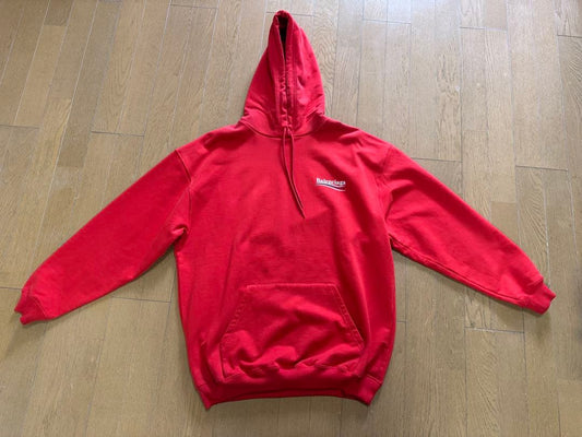 BALENCIAGA Archetype Logo Hoodie, Size XS, Red #QY85XV