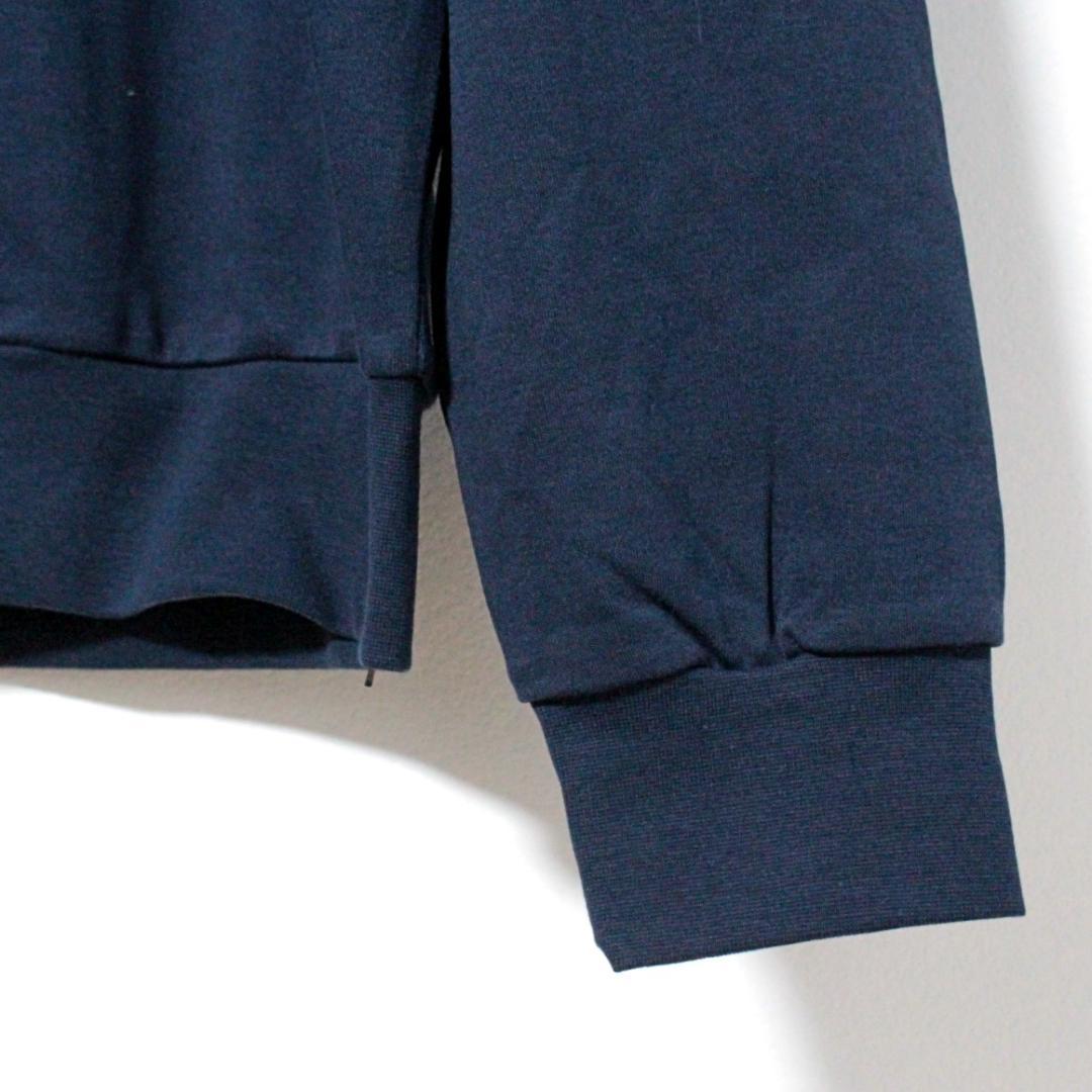 Emporio Armani Eagle Embroidered Long Sleeve Top and Pants, Navy Blue, S #QYETKY