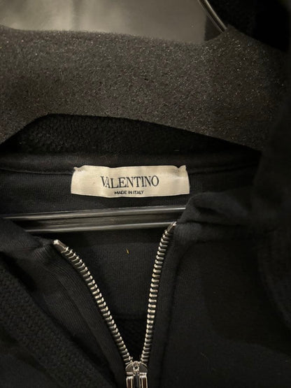 VALENTINO Black Zip-Up Hoodie #QY3V0H