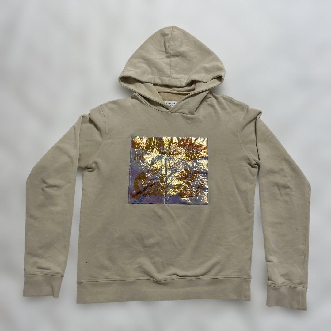 18AW Hologram Photo Italian-Made Maison Margiela Hoodie XL #QY3NFT