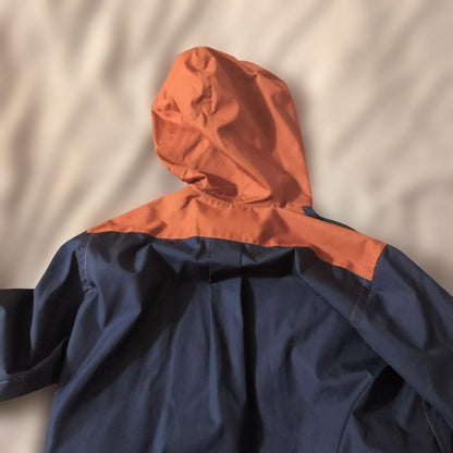 MARNI hooded shirt in navy and orange #QY1AIR