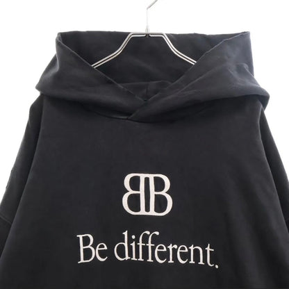 BALENCIAGA be different Hoodie M Black #QY60T5