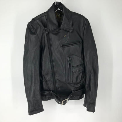 Rude Gallery Double Riders Jacket, Size L, Black #QYCFUC