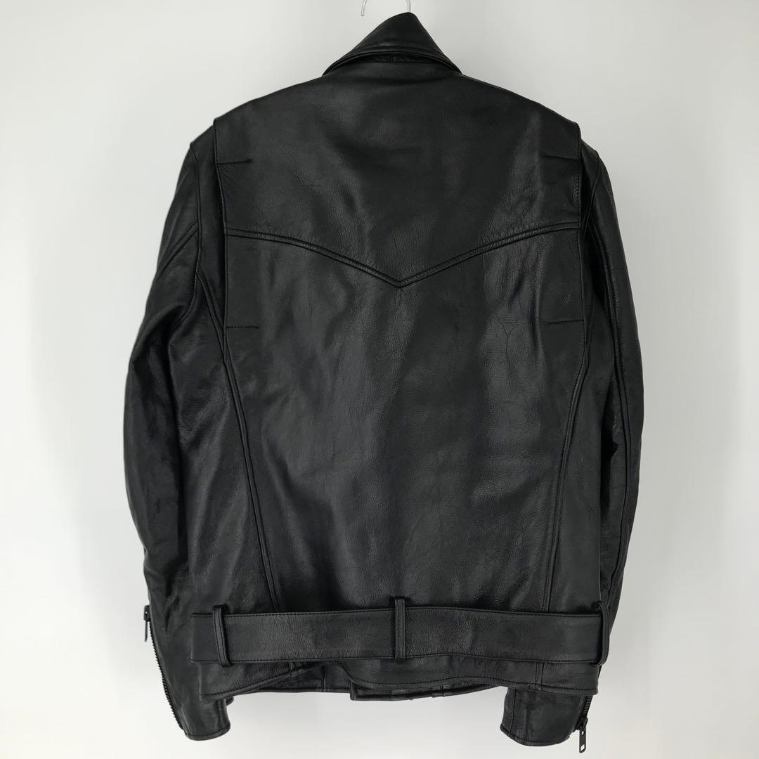 Rude Gallery Double Riders Jacket, Size L, Black #QYCFUC