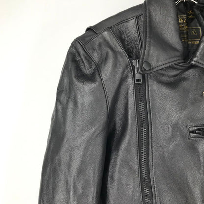 Rude Gallery Double Riders Jacket, Size L, Black #QYCFUC
