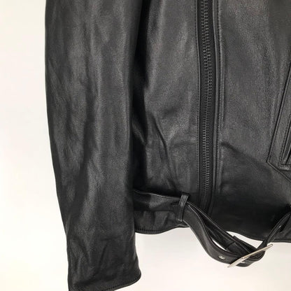Rude Gallery Double Riders Jacket, Size L, Black #QYCFUC