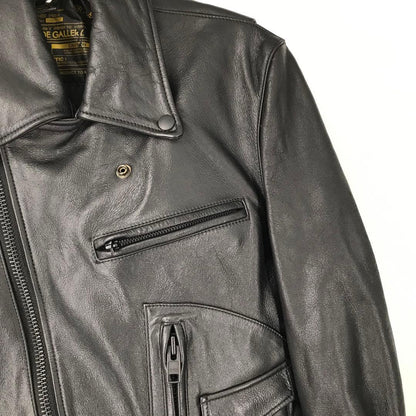 Rude Gallery Double Riders Jacket, Size L, Black #QYCFUC