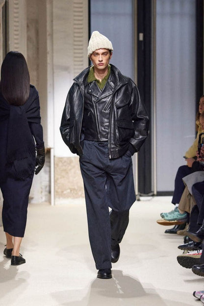 AURALEE 25AW LAMB LEATHER ZIP BLOUSON #QYFV0D