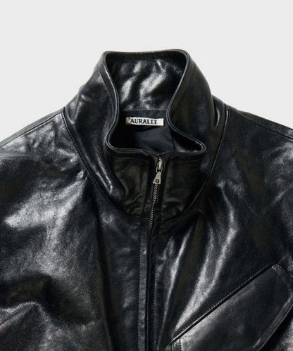 AURALEE 25AW LAMB LEATHER ZIP BLOUSON #QYFV0D