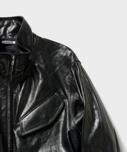 AURALEE 25AW LAMB LEATHER ZIP BLOUSON #QYFV0D