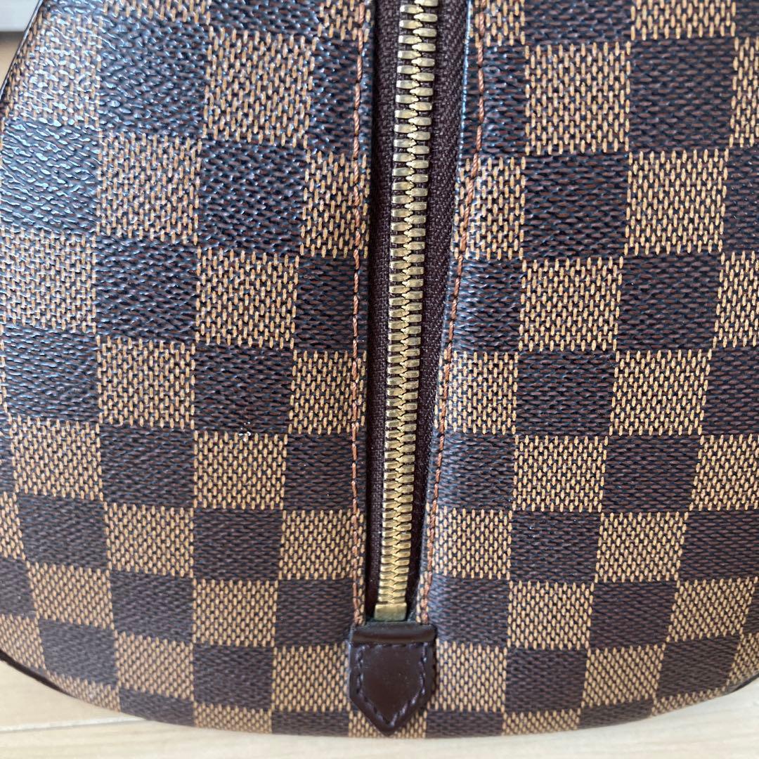 LOUIS VUITTON Riviera MM Damier Canvas Handbag Brown Sapporo Japan Disco #QY13G7