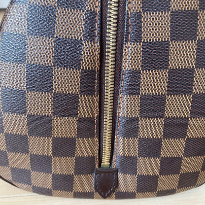 LOUIS VUITTON Riviera MM Damier Canvas Handbag Brown Sapporo Japan Disco #QY13G7
