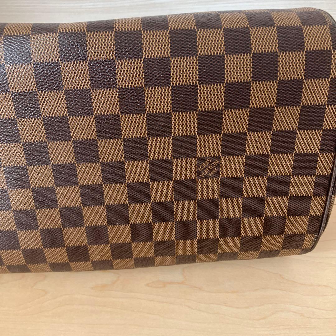 LOUIS VUITTON Riviera MM Damier Canvas Handbag Brown Sapporo Japan Disco #QY13G7