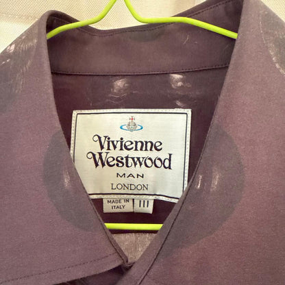 Vivienne Westwood long-sleeved shirt, size 3, dark purple #QY42ZB