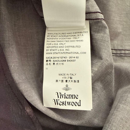 Vivienne Westwood long-sleeved shirt, size 3, dark purple #QY42ZB