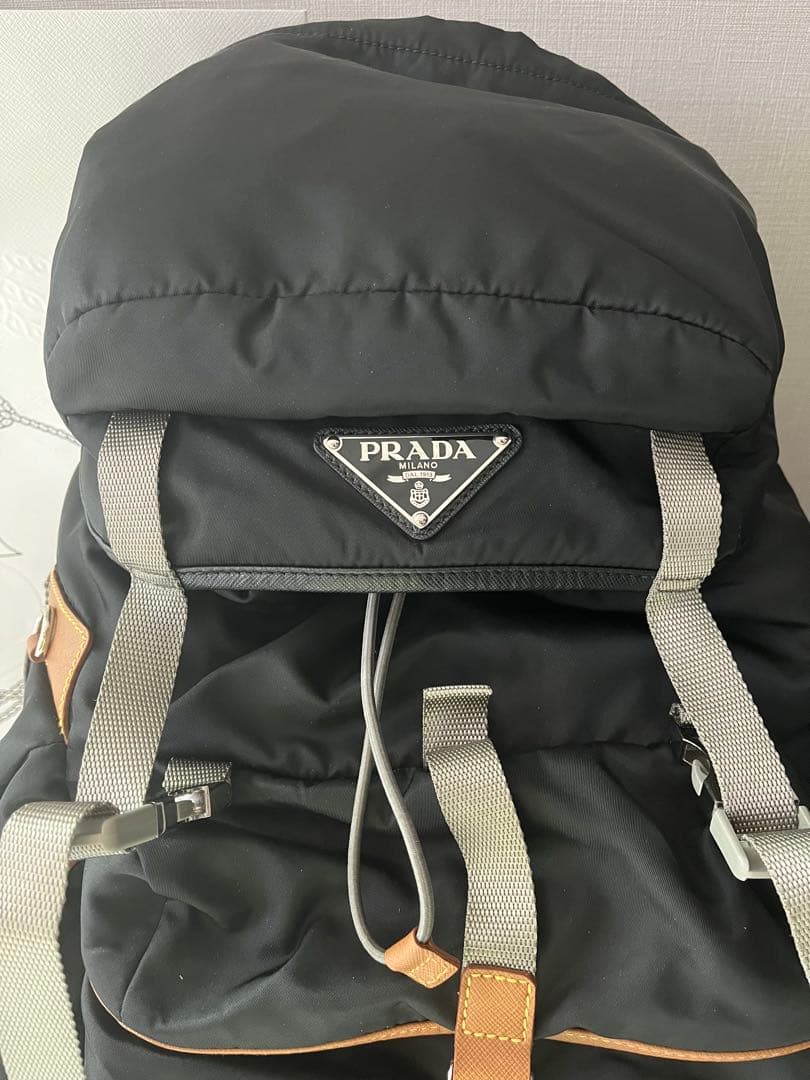 PRADA Re-Nylon Backpack Black Limited #QY5DKW