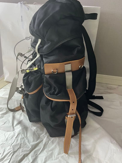 PRADA Re-Nylon Backpack Black Limited #QY5DKW