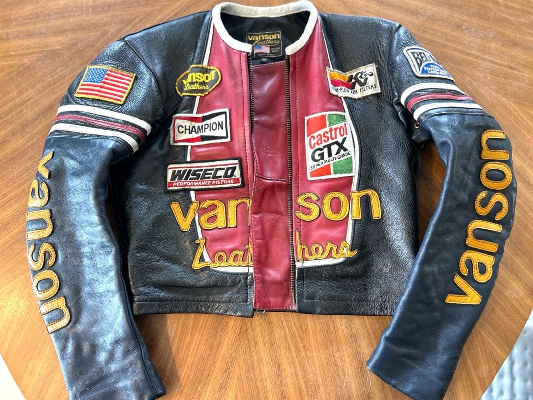 Vanson One Star Leather Jacket, Size 36, Rider's #PF610W