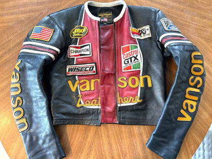 Vanson One Star Leather Jacket, Size 36, Rider's #PF610W