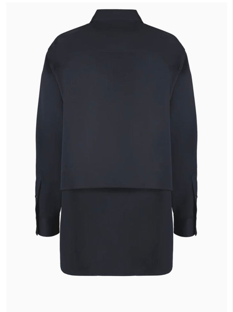 BOTTEGA VENETA WOOL OVERSHIRT NAVY size 44 #PG6V90