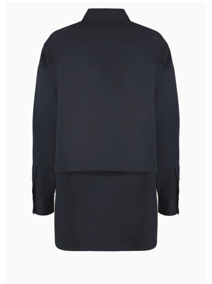 BOTTEGA VENETA WOOL OVERSHIRT NAVY size 44 #PG6V90