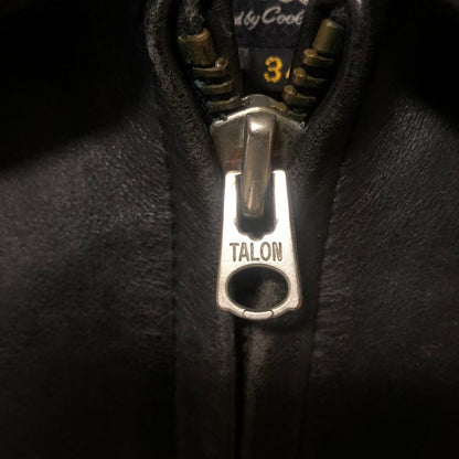 CHOPPER COOLS Single Leather Jacket, Black, Size 34, by Hidemitsu Sato #PF7ASY