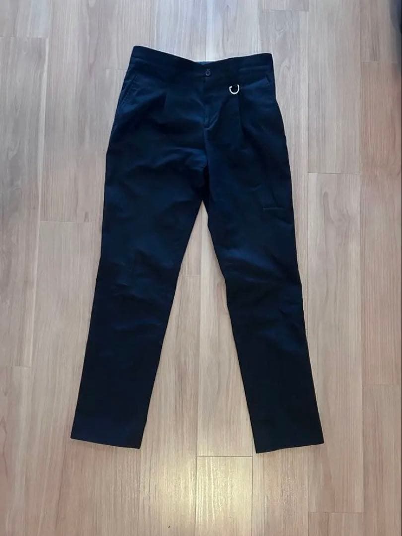 BURBERRY Black Chino Pants with D-Rings, Fall-Spring #PCET3U
