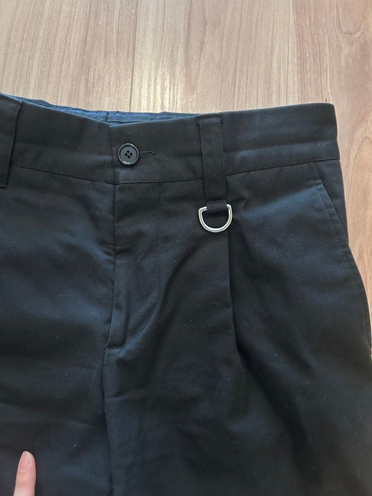 BURBERRY Black Chino Pants with D-Rings, Fall-Spring #PCET3U