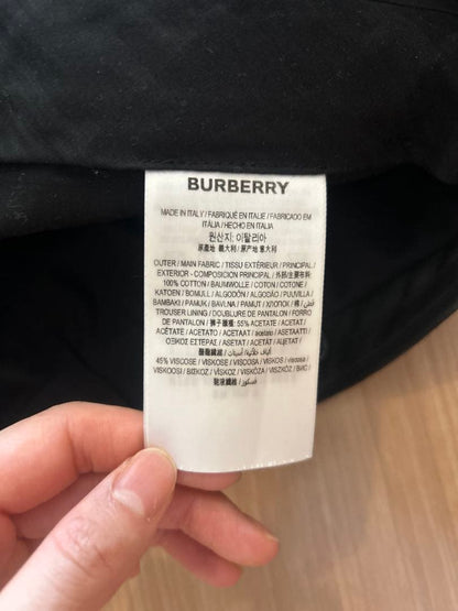 BURBERRY Black Chino Pants with D-Rings, Fall-Spring #PCET3U
