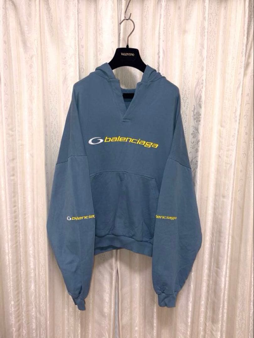 BALENCIAGA 24AW Embroidered Logo Hoodie #QY9V0X
