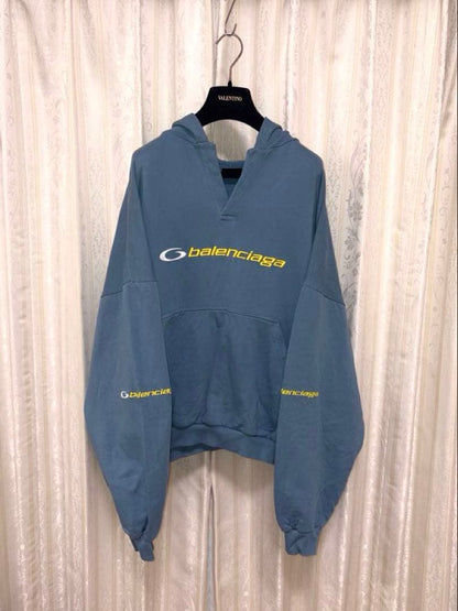 BALENCIAGA 24AW Embroidered Logo Hoodie #QY9V0X