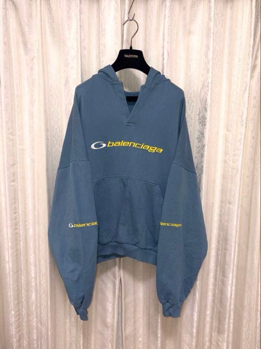 BALENCIAGA 24AW Embroidered Logo Hoodie #QY9V0X