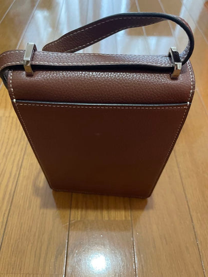 BURBERRY TB Robin Shoulder Bag Brown Leather #QYINCX