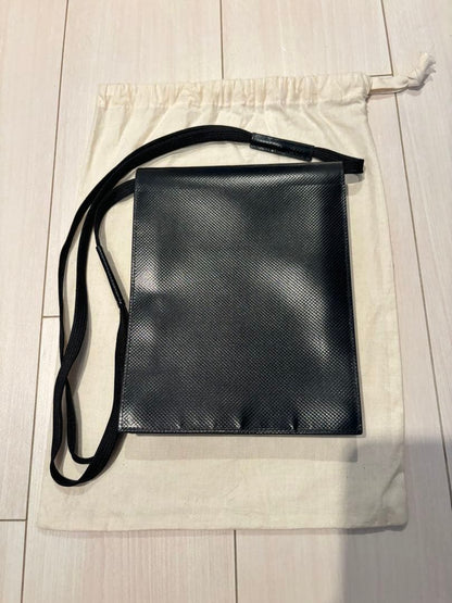 MARNI Shoelace Strap Shoulder Bag Bicolor White Black W16 H20 #QY6UZE