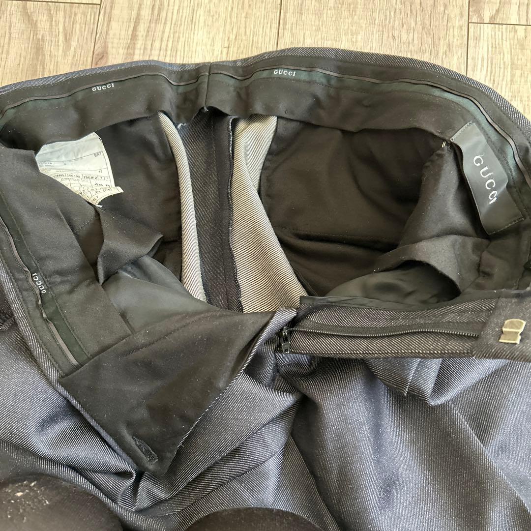 GUCCI Wool Mohair Slacks 46R Made in Italy #QYHKVY