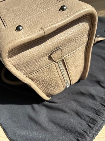 LOEWE Amazona 28 Handbag Ash Beige Leather Silver #QY4IHJ